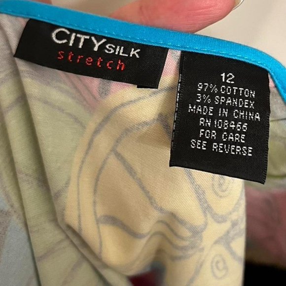 Lovely bright skirt SIze 12 97% Cotton 3% Spandex - Picture 4 of 4